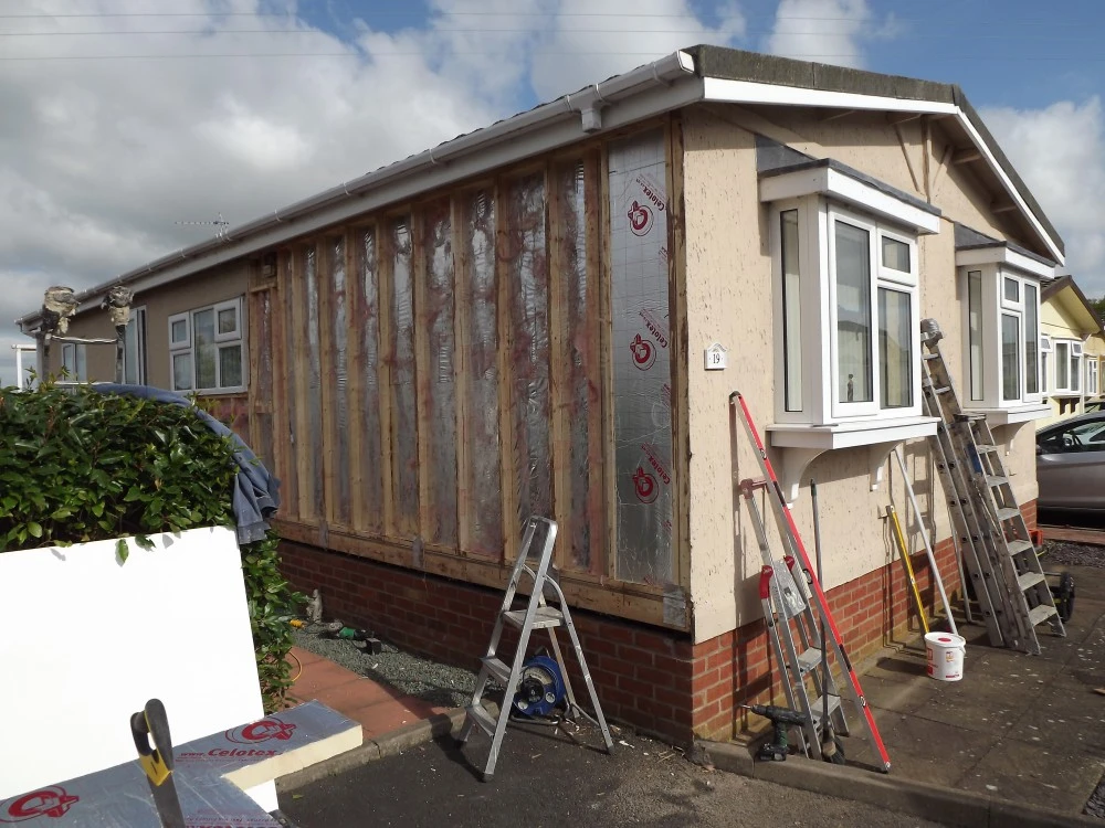 Reomve Old Plywood Wall Boarding Check & Increase Frame Thickness