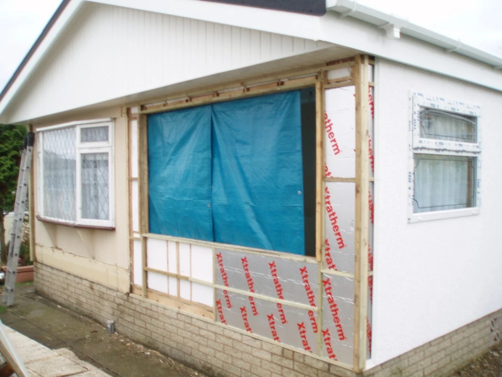 Clad Roof Gable End & Install Xtratherm PIR Insulation